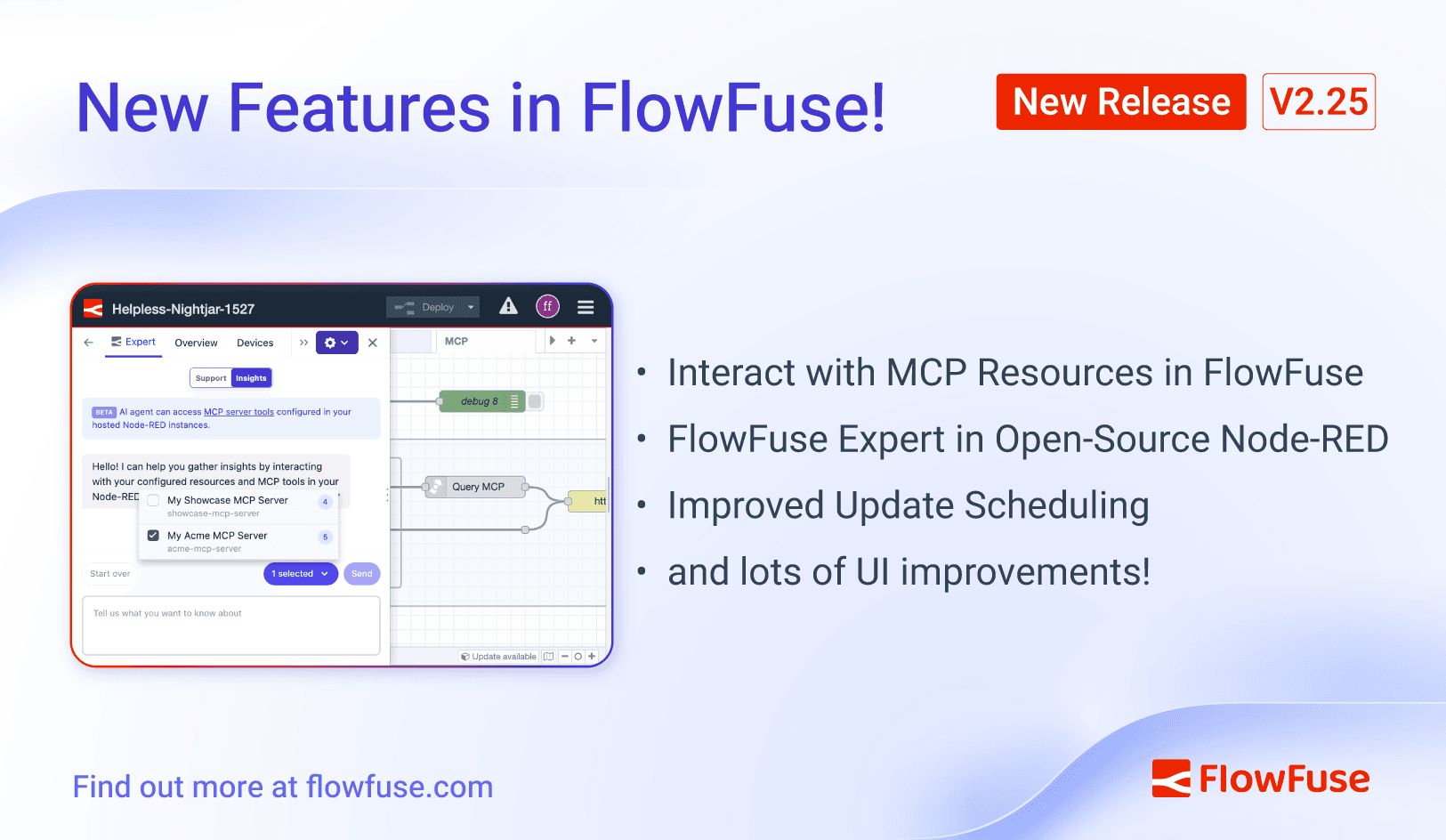 FlowFuse 2.25: Interacting with MCP Resources in FlowFuse Expert ...