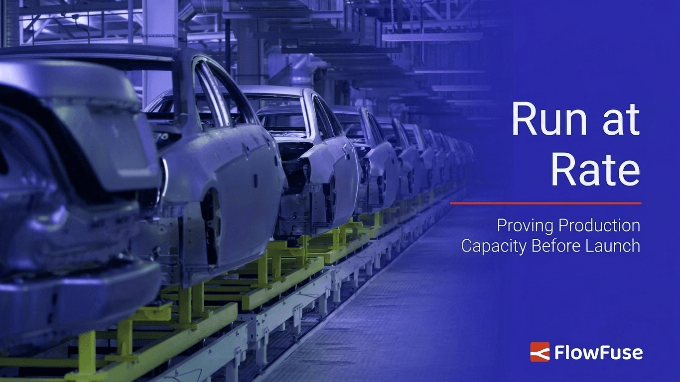 Image representing Run at Rate: Proving Production Capacity Before Launch