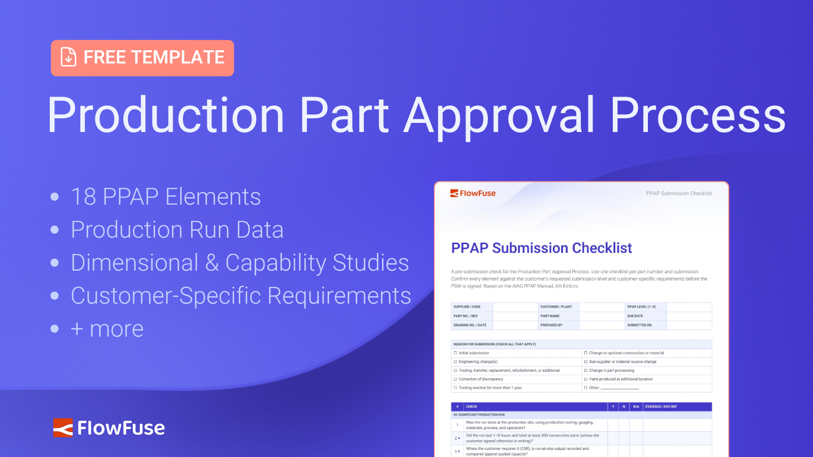 Image representing PPAP Checklist: Free Template and How to Review a Submission