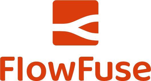 Image of the horizontal version of FlowFuse logo for light backgrounds
