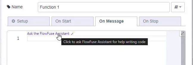 Flowfuse Assistant Code Lens