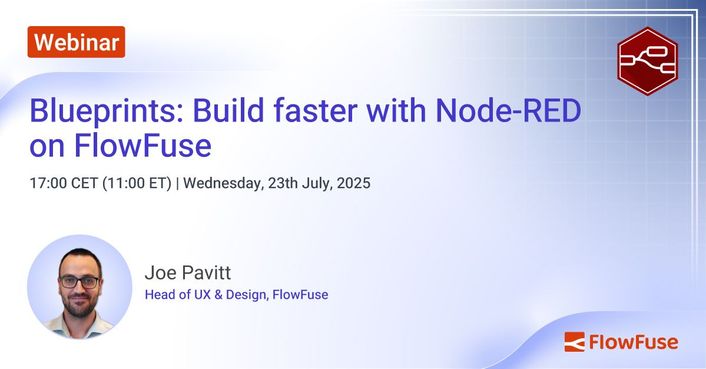 Image representing Blueprints: Build faster with Node-RED on FlowFuse