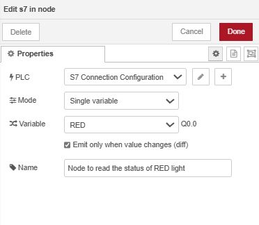 Configuring S7-in Node to Read data from plc