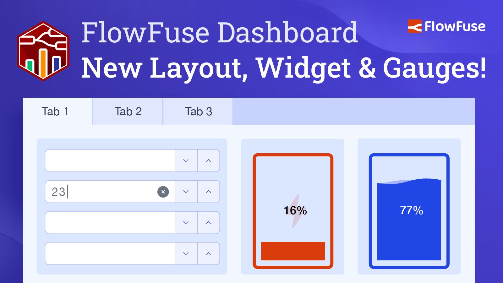 Image representing New Layout, Widget and Gauges Now Available in FlowFuse Dashboard