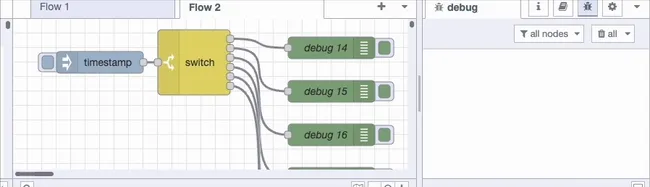 Find the debug node which generated the log line