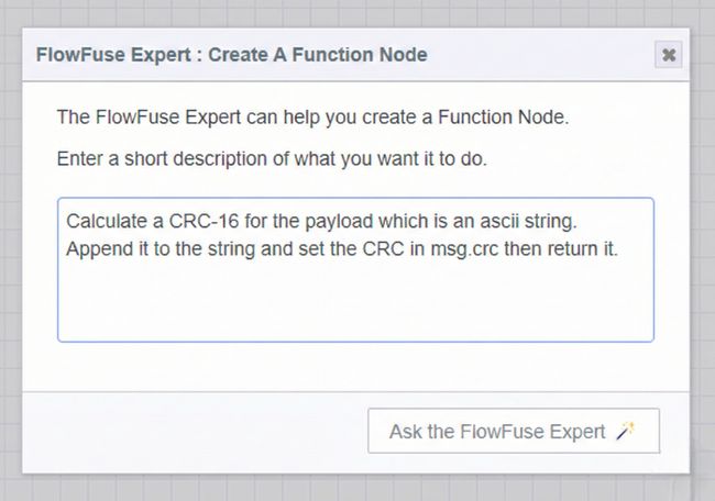 FlowFuse Expert dialog
