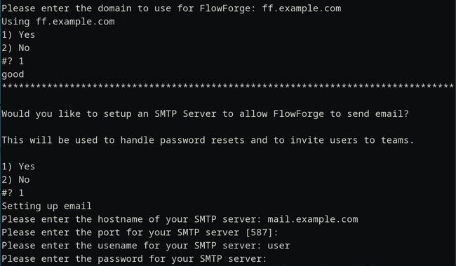 Digital Ocean Wizard SMTP