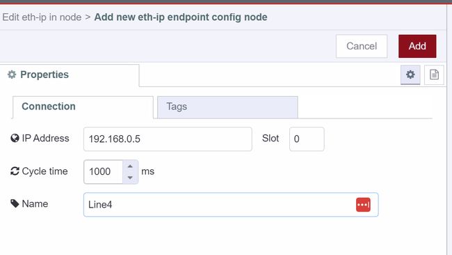 eth-ip Endpoint Connection