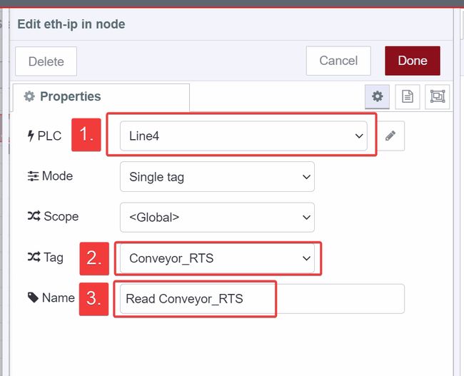 Screeshot showing the eth-ip in Node config