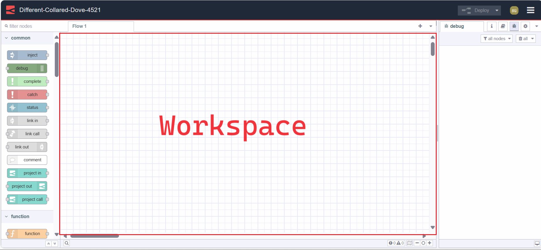 Image displaying workspace
