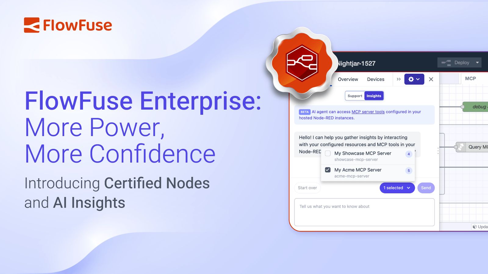 Image representing FlowFuse Enterprise: More Power, More Confidence