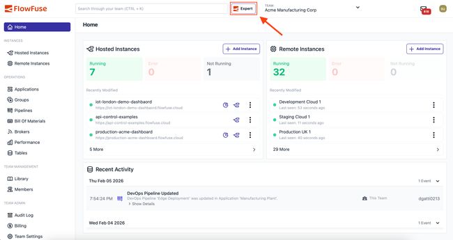 FlowFuse Expert at Platform Level