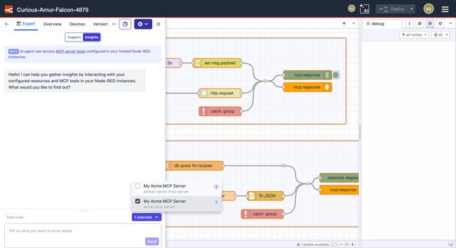 FlowFuse Expert Opened in Editor