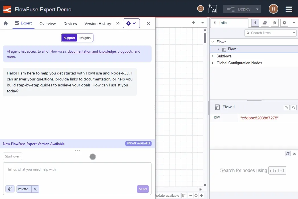 FlowFuse Expert Update Banner