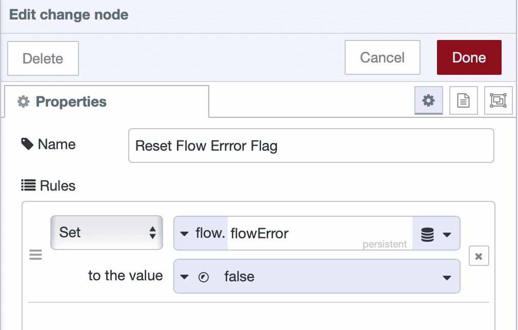 Change node resetting error state when network becomes available