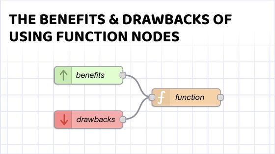 Image representing The benefits and drawbacks of using Node-RED function nodes