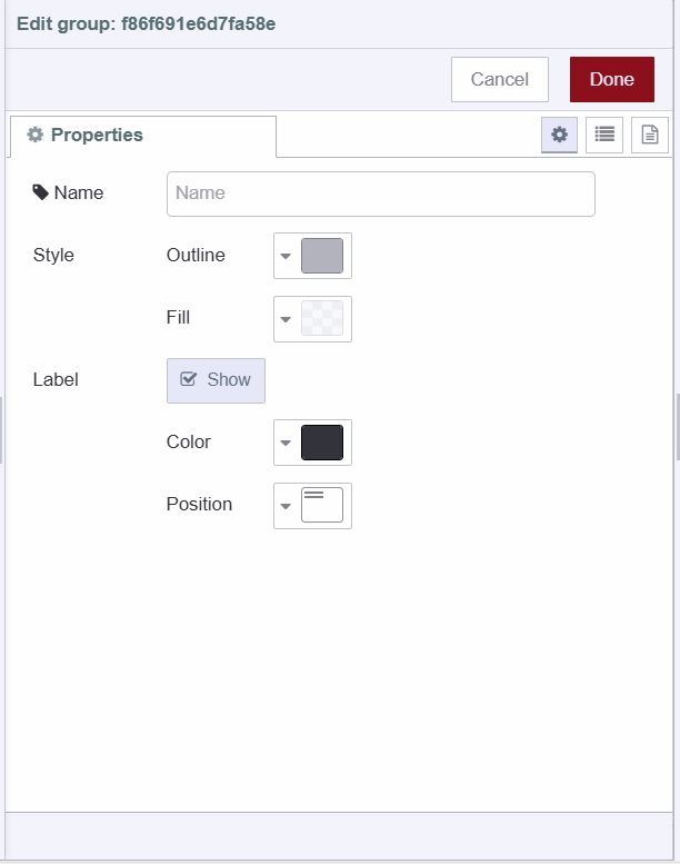 Image showing group edit dialog