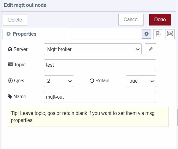 "Screenshot of the mqtt-out node configuration"