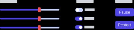 Dashboard charts with interactive elements