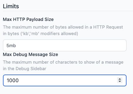 Screenshot Settings