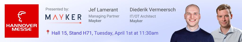 Banner indicating place and time of the live session