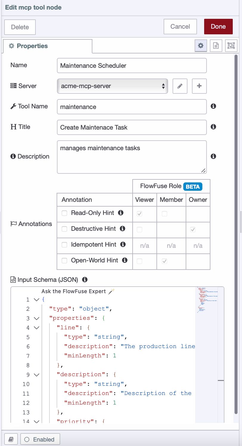 MCP Tool Node Configuration