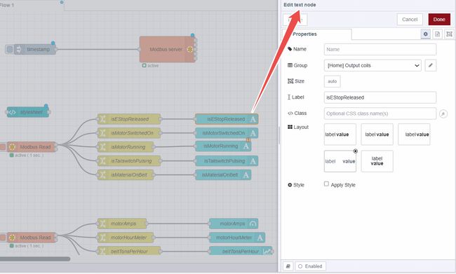 Configuring the change node