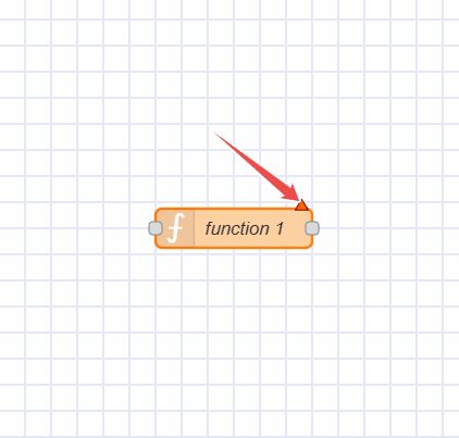 Image showing the Node indicating error