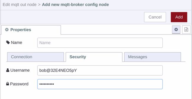 Node-RED MQTT Client Security