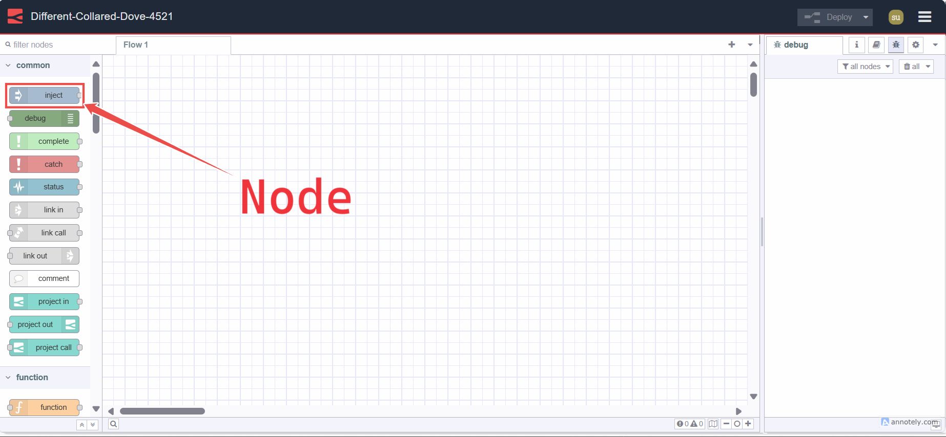 Image displaying node