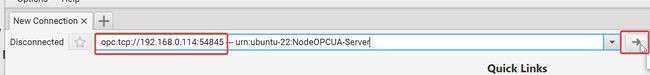 "Screenshot showing the OPC Client"