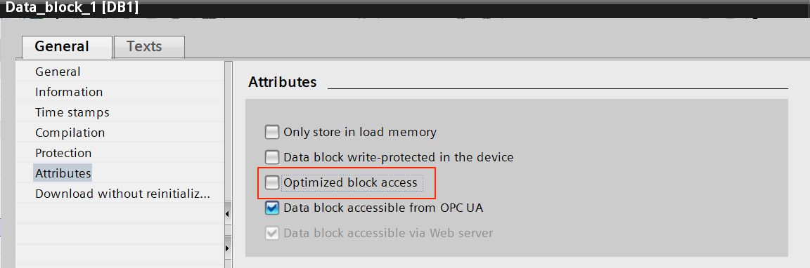 Untick 'Optimized Block Access'.