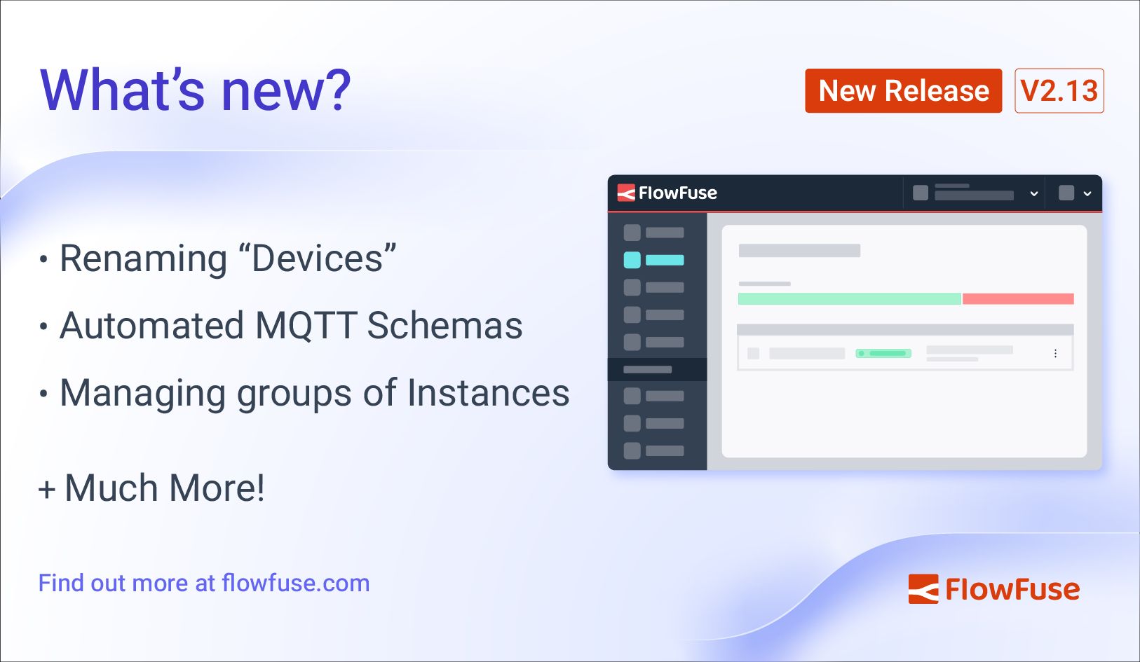 Image representing FlowFuse 2.13: Remote Instances, UNS Schemas & Improved Management at Scale