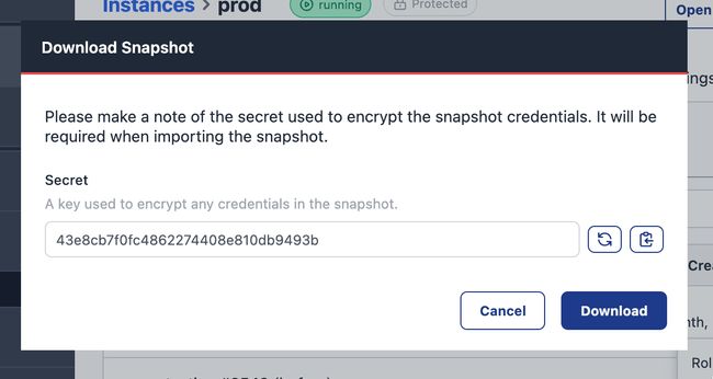 Download snapshot