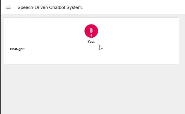 "Speech Driven Chatbot using Node-RED Dashboard 2.0"