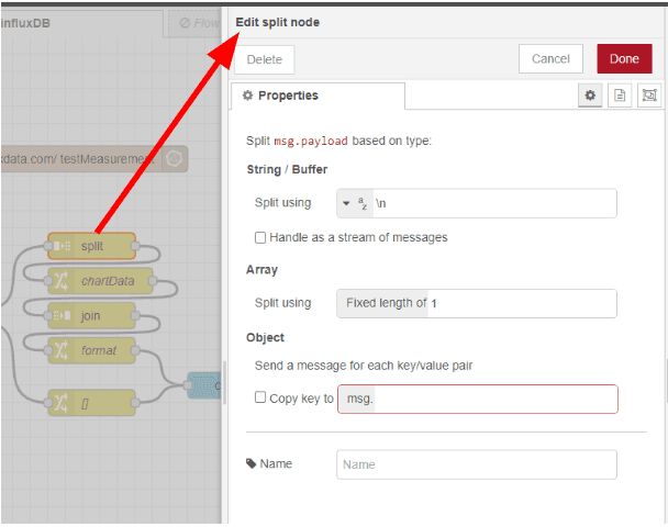 "Screenshot of the split node properties tab"