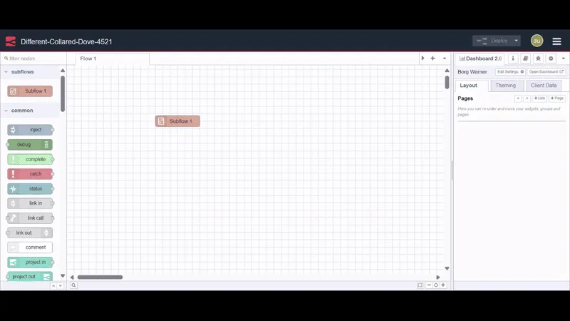 Image showing 'How to edit the subflow properties'