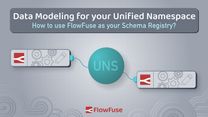 Graphics depicting unified namespace data modeling using FlowFuse.