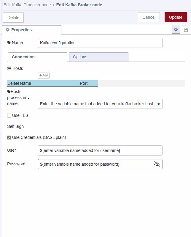 "Screenshot showing configuration of kafka"