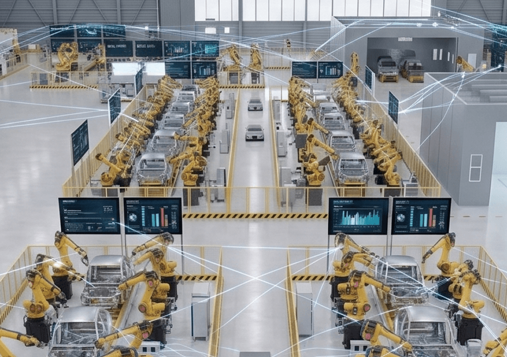 Industrial facility with coordinated automation systems